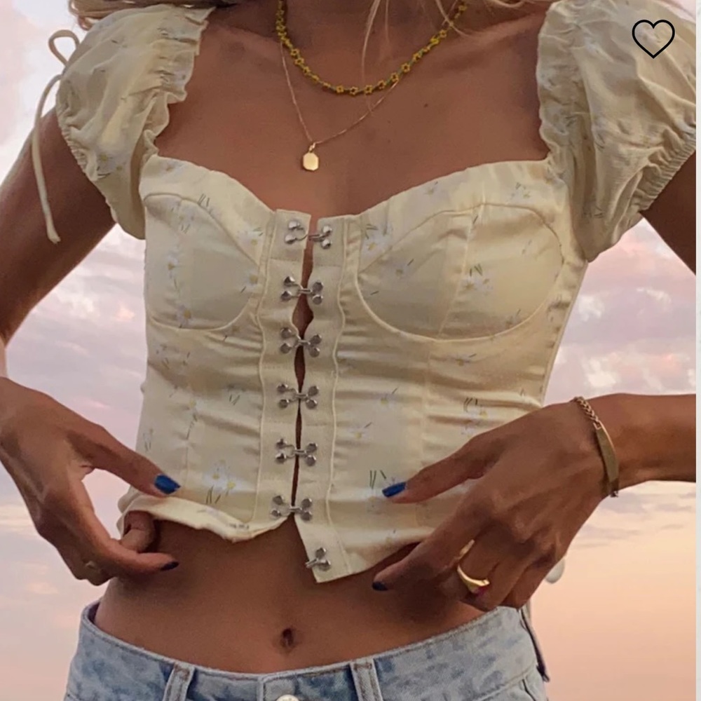 Princess Polly - Allyson Corset Top Yellow 🌞